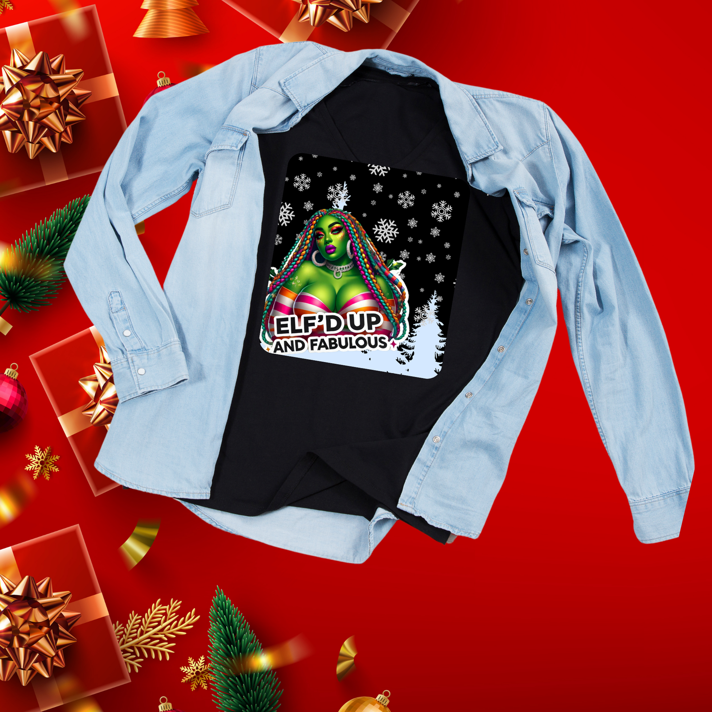 Holly Jolly Christmas Custom Shirts and Sweatshirt