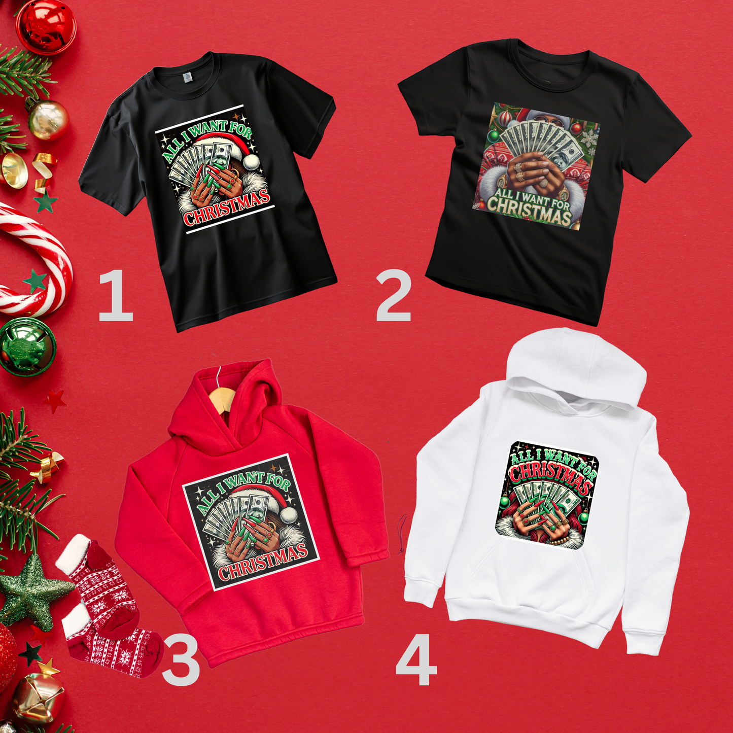 Holly Jolly Christmas Custom Shirts and Sweatshirt
