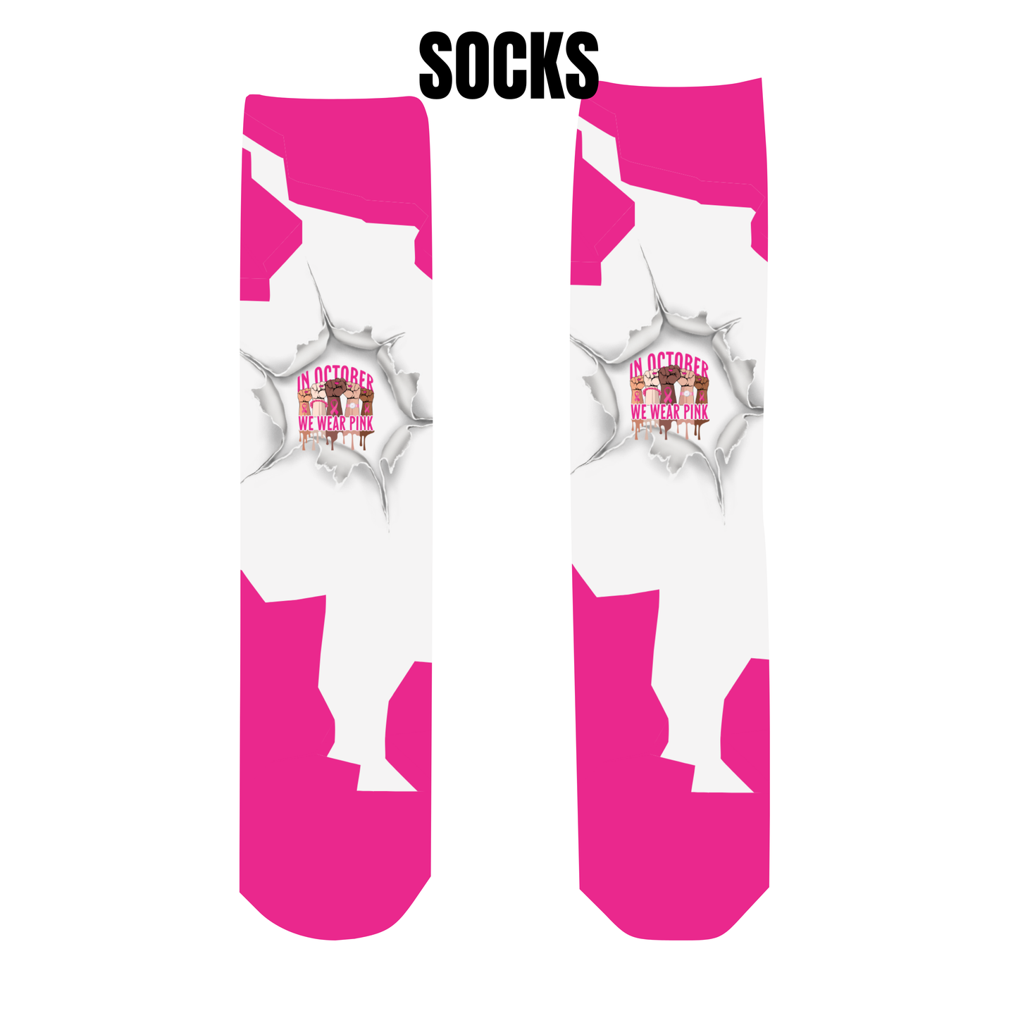 Breast Cancer Awareness Socks