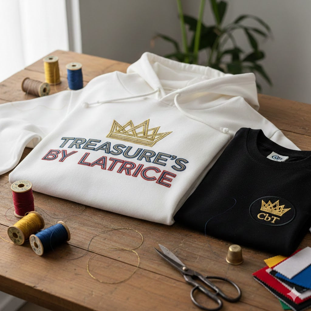 A- Crowned in Thread | Custom Embroidery
