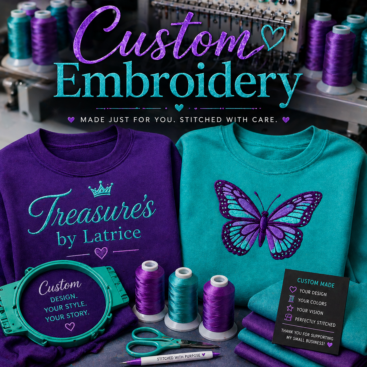 Custom Embroidery - “Starting Price”