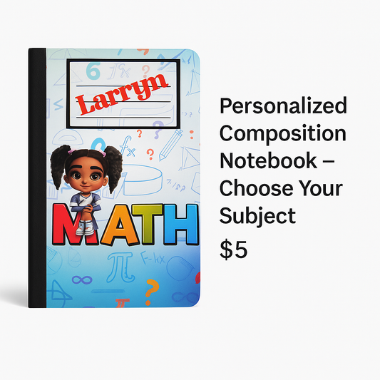 Personalized Composition Notebook (Single)