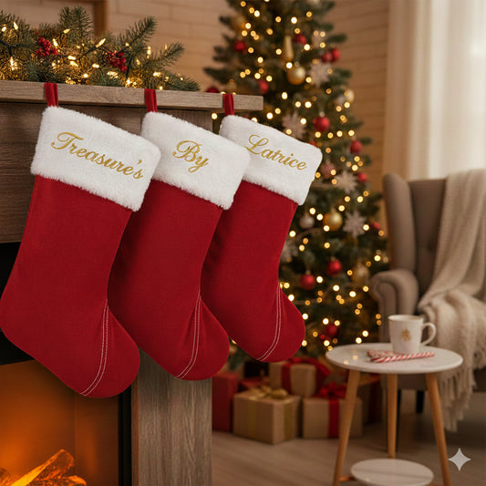 🎄 EMBROIDERED CHRISTMAS STOCKINGS 🎄