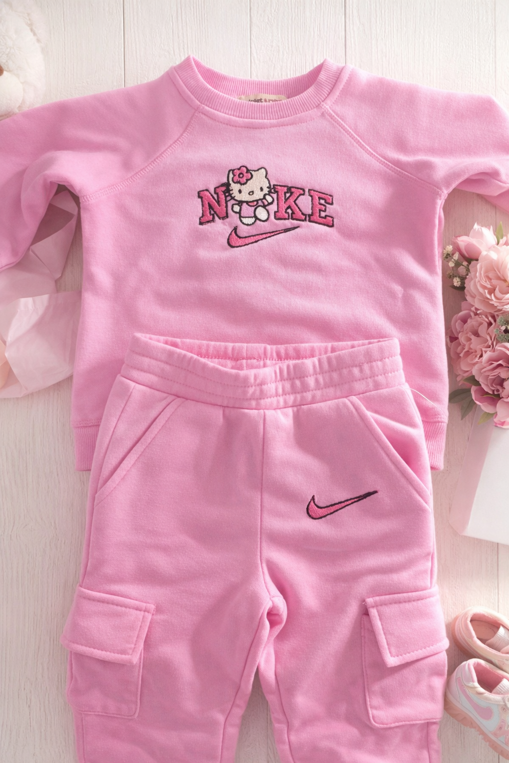 Lil’ Kitty Luxe Embroidered Set