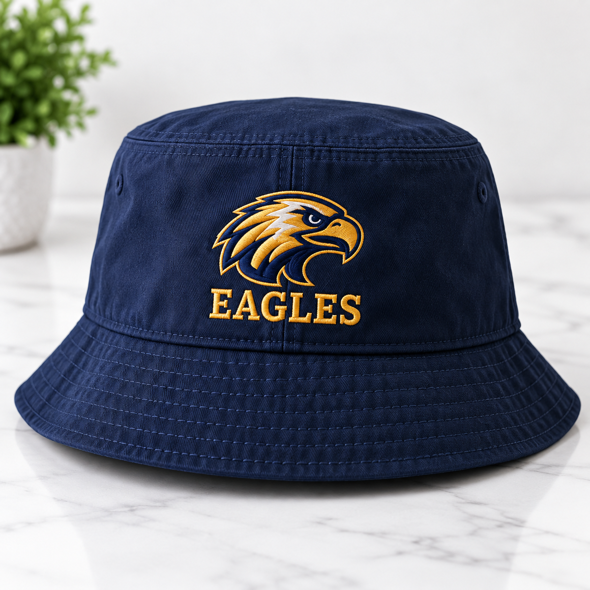 Embroidered Eagles bucket hat